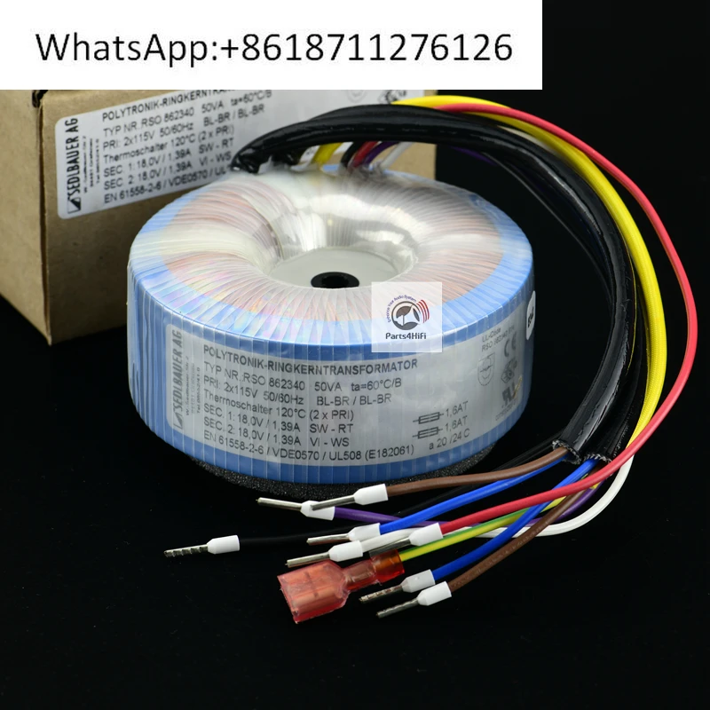 Sedlbauer Flagship Series 50VA Toroidal Transformer Step down Power Transformer 6V 9V 12V 15V 18V 22V for Electronics