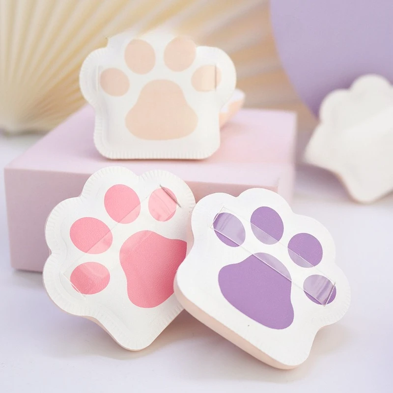 Poufs de poudre patte de chat, éponge de maquillage Super douce pour fond de teint, crème, mélangeur de poudre, cosmétiques, outil cosmétique, accessoire de beauté
