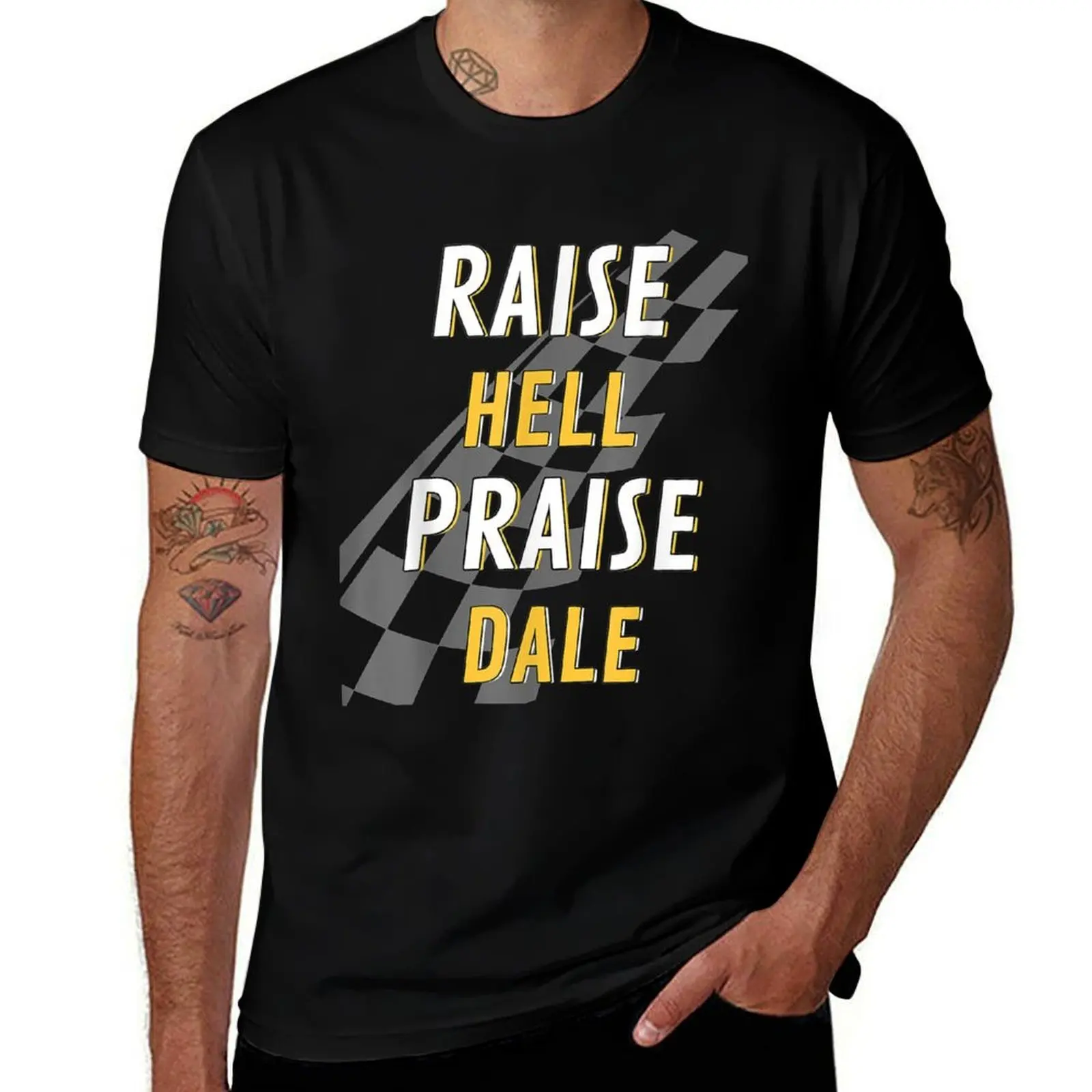 

Футболка Raise Hell Praise Dale, мужская футболка, хлопковые мужские футболки с рисунком, мужские футболки с рисунком, футболка