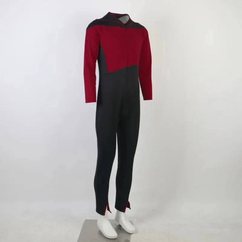 

2025 11 Trek star the next generation JL Picard red Starfleet uniform jumpsuit St Halloween costume men prop