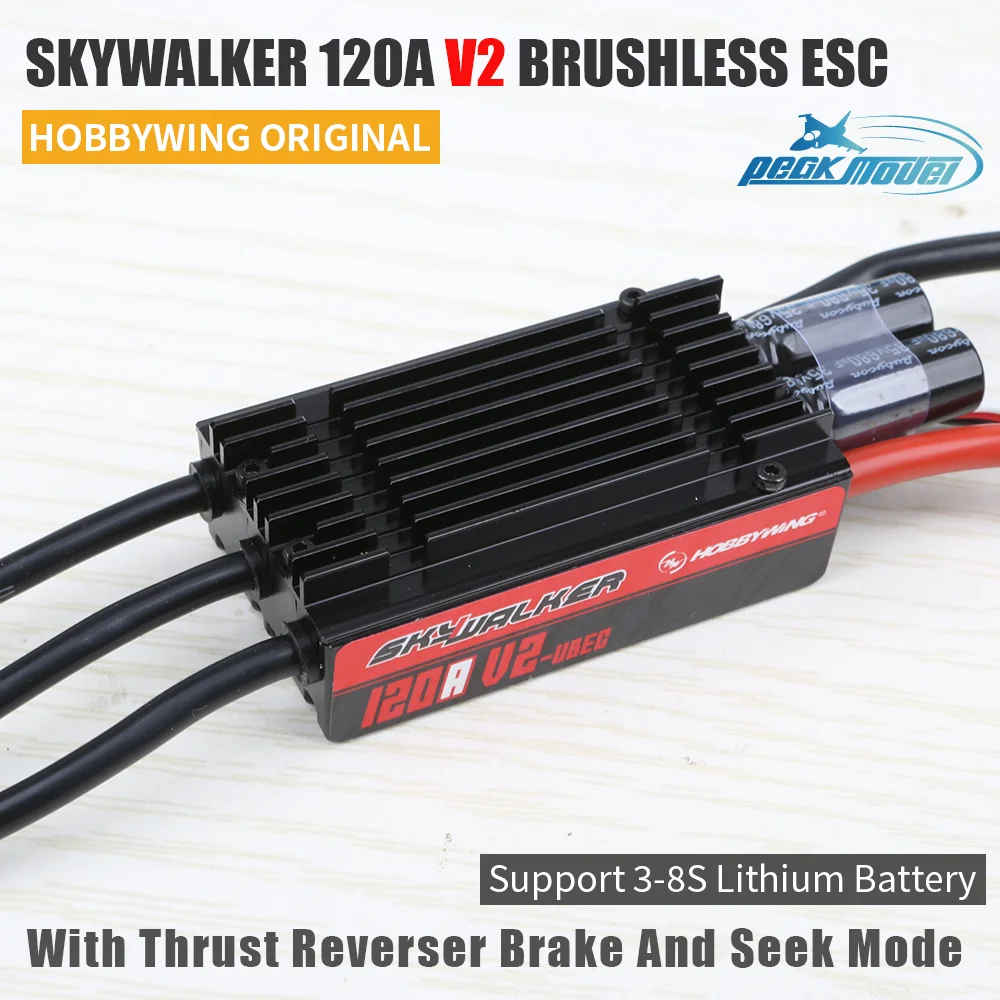 

SkyWalker 120A V2 UBEC Бесщеточный ESC с электрической регулировкой обратной связи для моделей самолетов