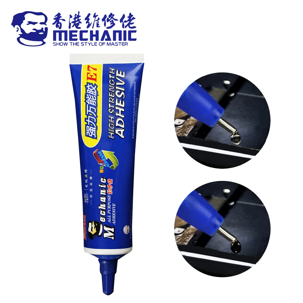 MECHANIC 50ml E7 Series Universal Fast Curing Sticky Glue Quick-dry Multi-function Adhesive for Phone Screen Middle Frame Repair