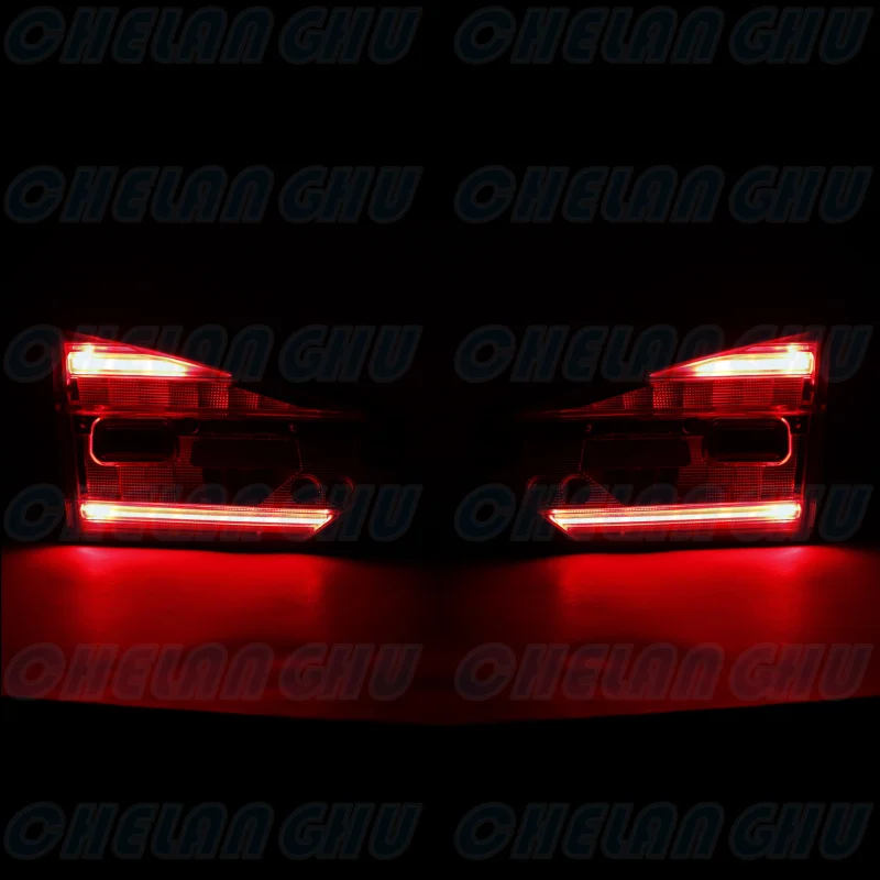 Pair Inner Side Tail Rear Lamp Light With Bulbs HS73-13A603-AA HS73-13A602-AA For Ford Fusion 2017 2018 2019