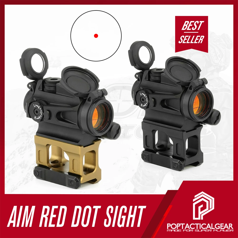 

AIM M5B Red Dot Sight 2MOA Sight Scope with Original Marking LRP 1.50"/1.93"/2.26" QD Mount Combo for Airsoft Hunting Wargame