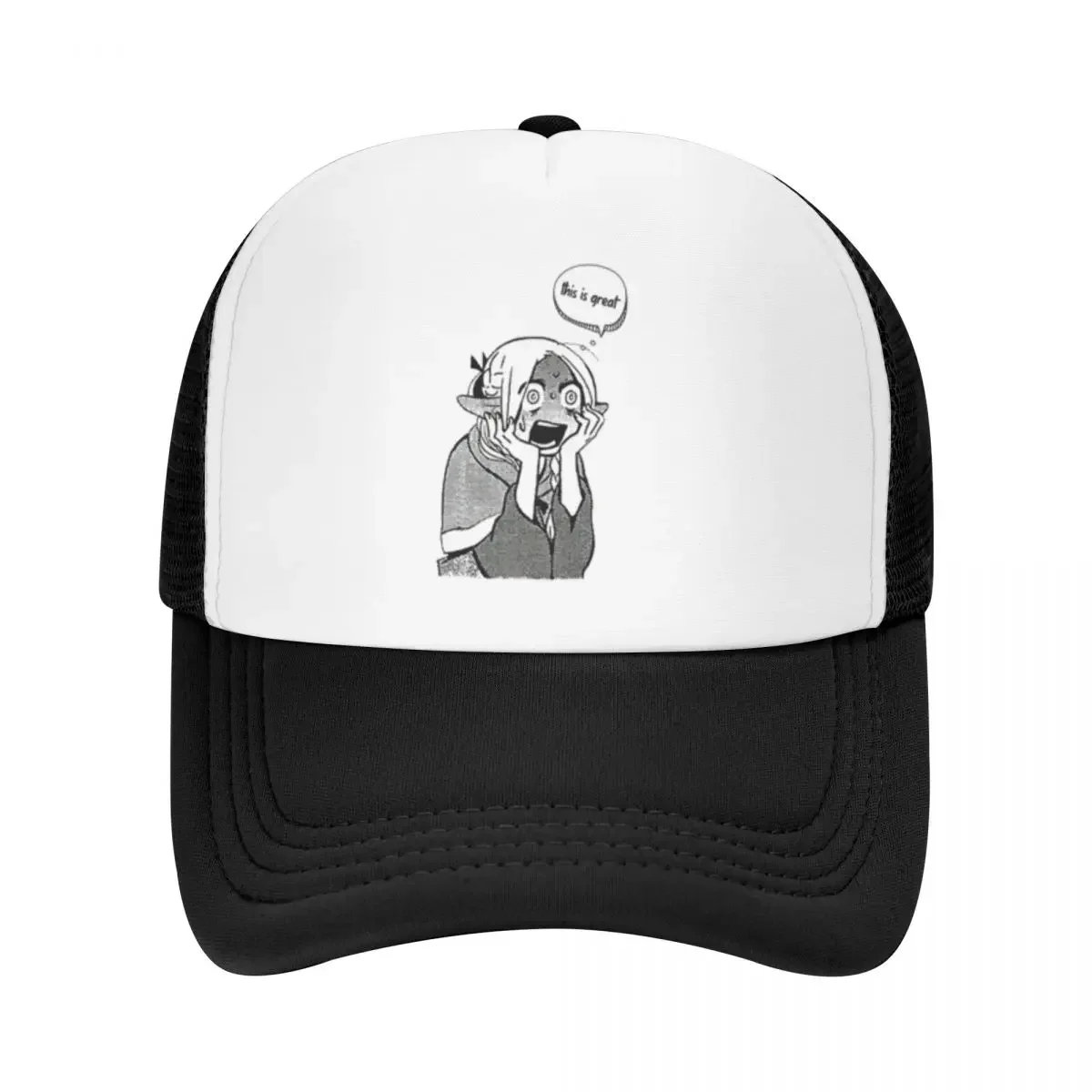 Dungeon Meshi This Is Great Adjustable Mesh Baseball Cap For Men Grid Snapback Caps New Trend Dat hats