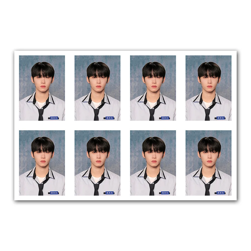 BOYNEXTDOOR One Inch ID Photo WOONHAK RIWOO White Background Photo Postcards INS Korean Style Girls Collection Series Fan Gift