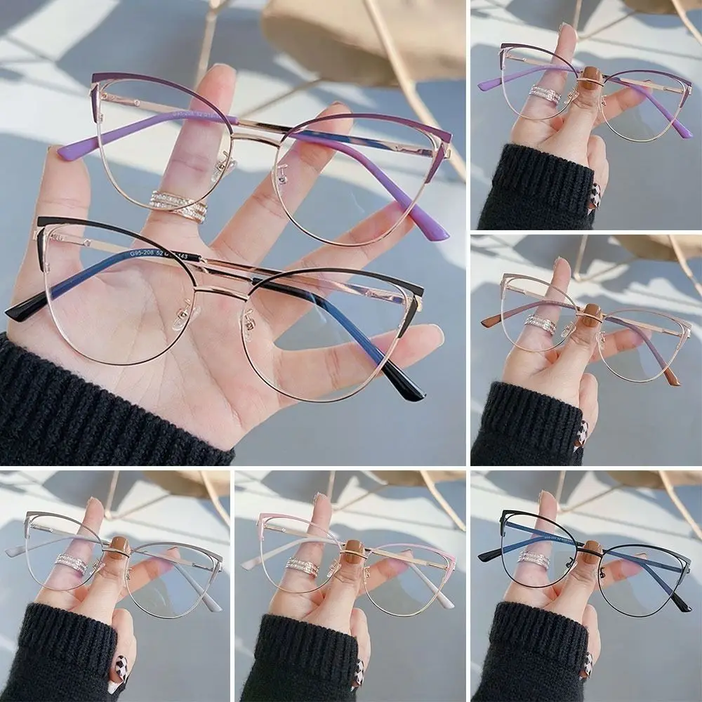 

Comfortable Blue Ray Blocking Anti-Blue Light Glasses Eye Protection Metal Square Eyeglasses Ultralight Frame Eyewear Men Women