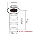 50pcs 7.6mm