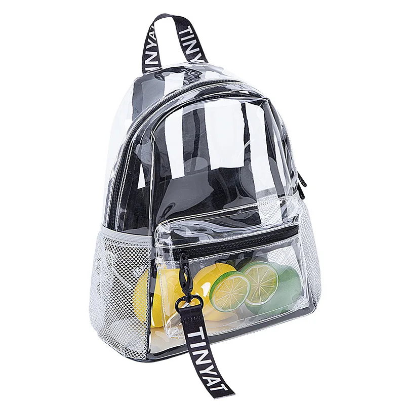 Summer Transparent Beach Backpack New fashionable women\'s jelly bag waterproof PVC backpacks travel bag for girl\'s bolsa mochila