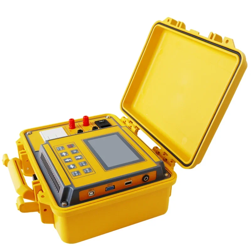 NCEL JSR910C Battery Mains Power Supply DC Resistance Tester Winding Coil 10A Dc (0.2%+2 Digits) Accuracy Color Touch LCD