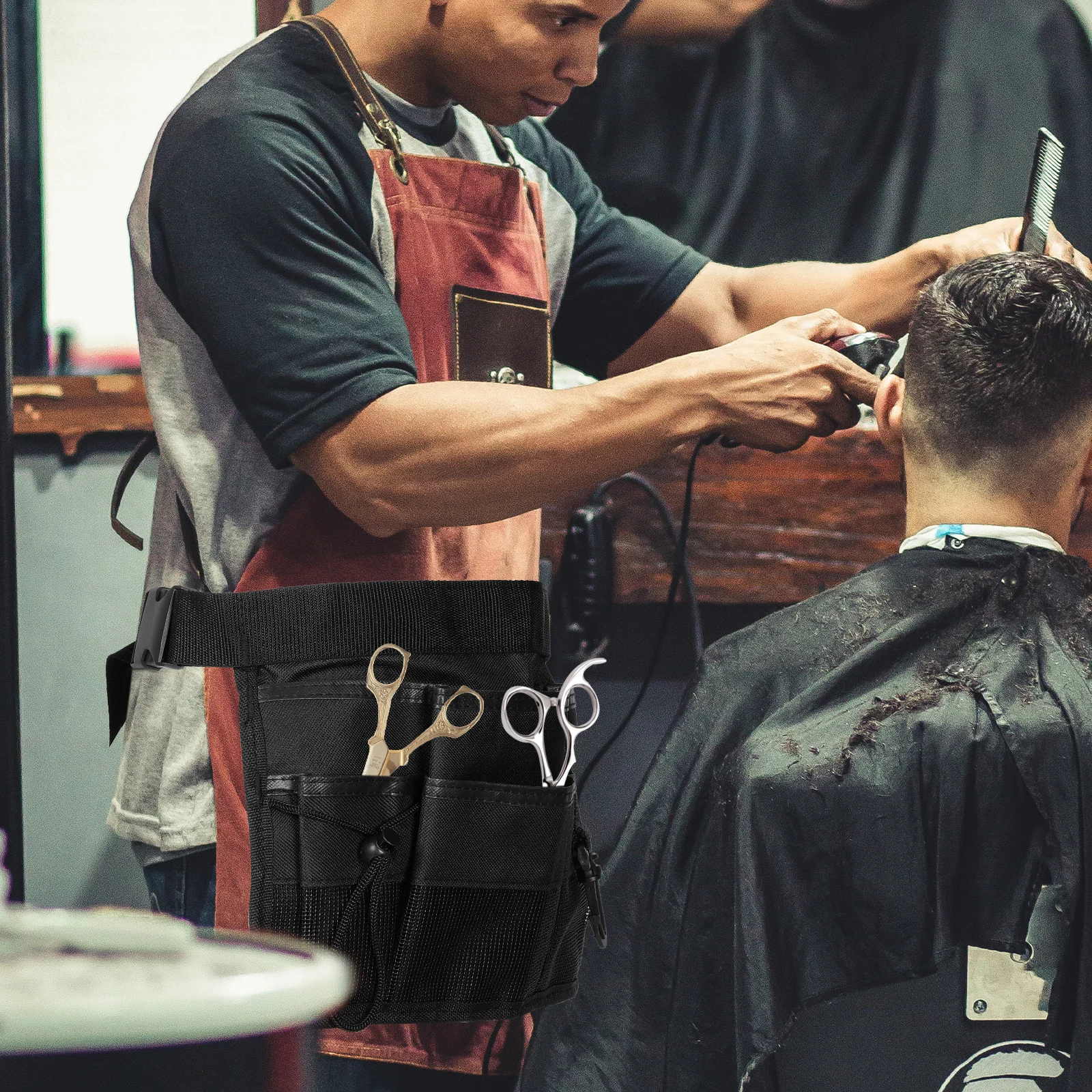 

1Pcs Durable Oxford Gardening Tool Bag Multi Pocket Tool Organizer Waist Belt for Gardening Tools Bag