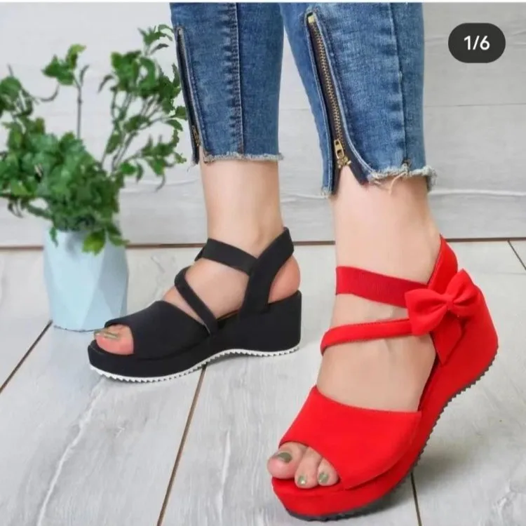 

Women Sandals Soft Bottom Wedge Heels Sandals Summer Shoes Women Platform Sandalias Mujer Elegant Wedges Shoes For Women