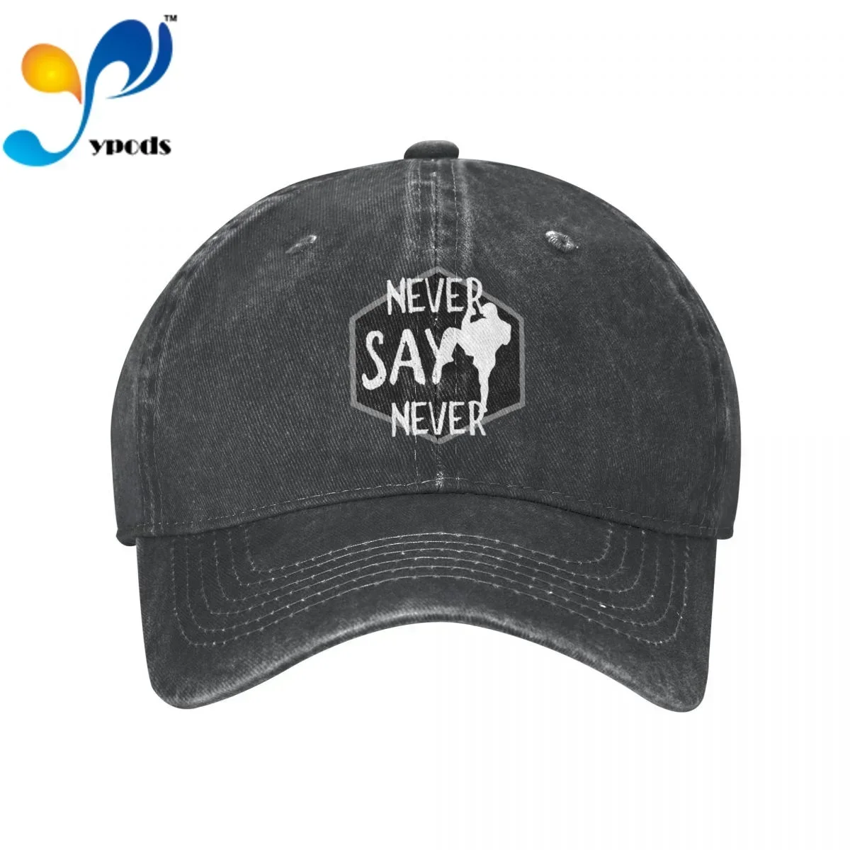 

New Brand Anime Never Say Never Black Cartoon Styles Snapback Cap Cotton Baseball Cap Men Women Dad Hat Trucke