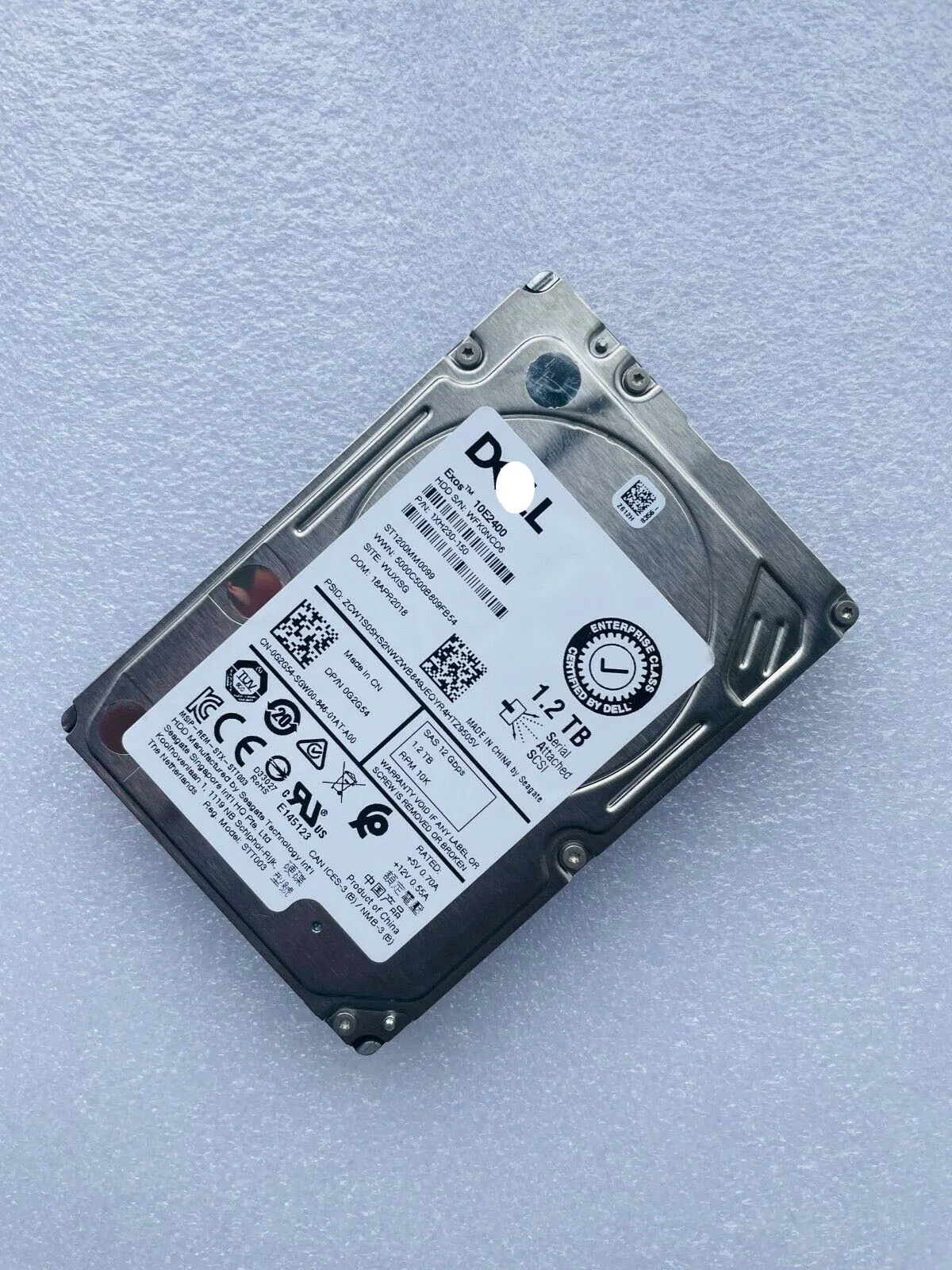 For G2G54 0G2G54 1.2TB 12Gb/s 2.5