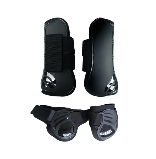 4Pcs Horse Tendon Boots Hard Shell Fastening Front & Hind Leg Protectors