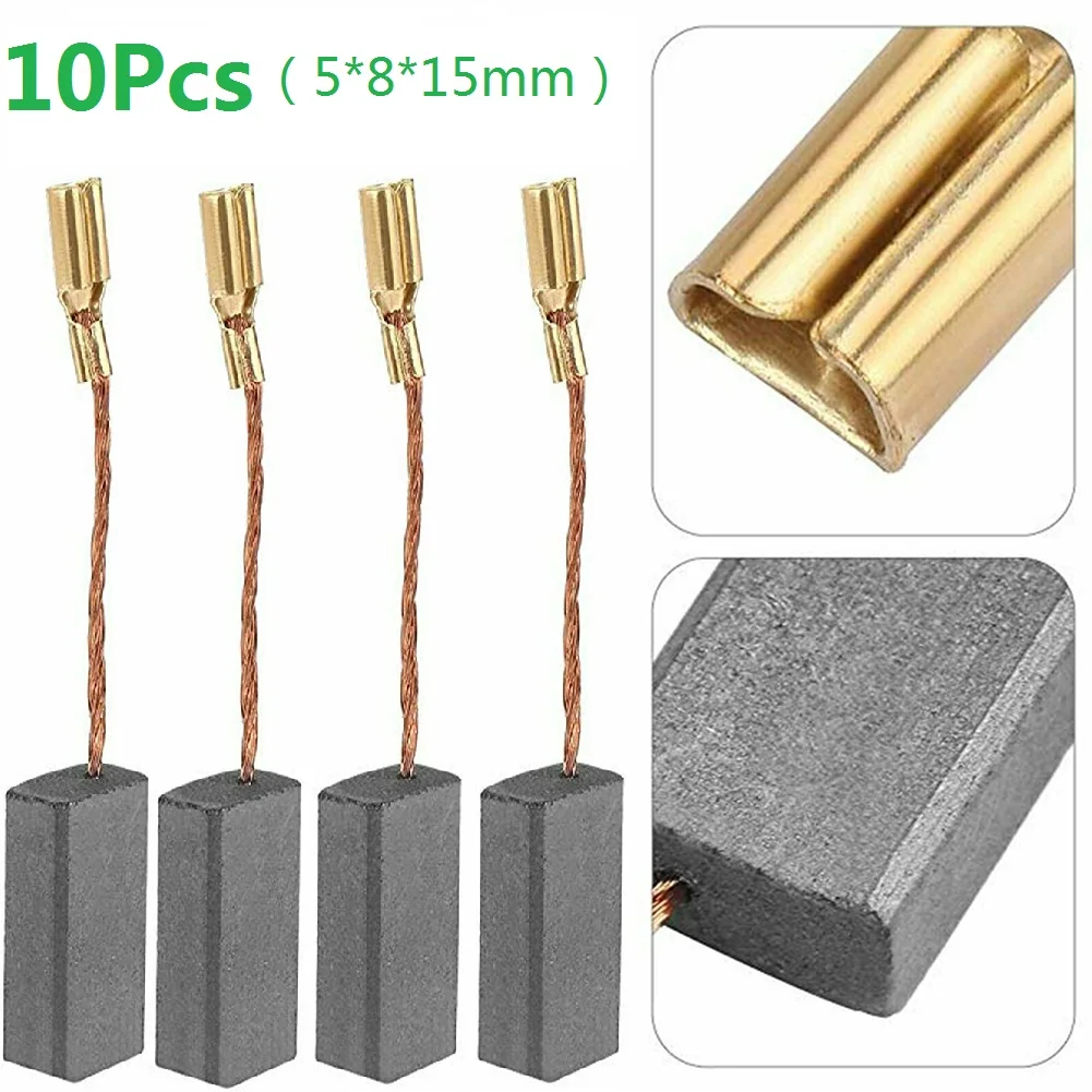 Escobillas de carbón para Motor de piezas Bosch, amoladora angular X 8mm X 5mm de 15mm, accesorios para herramientas eléctricas, 10 GWS6-100