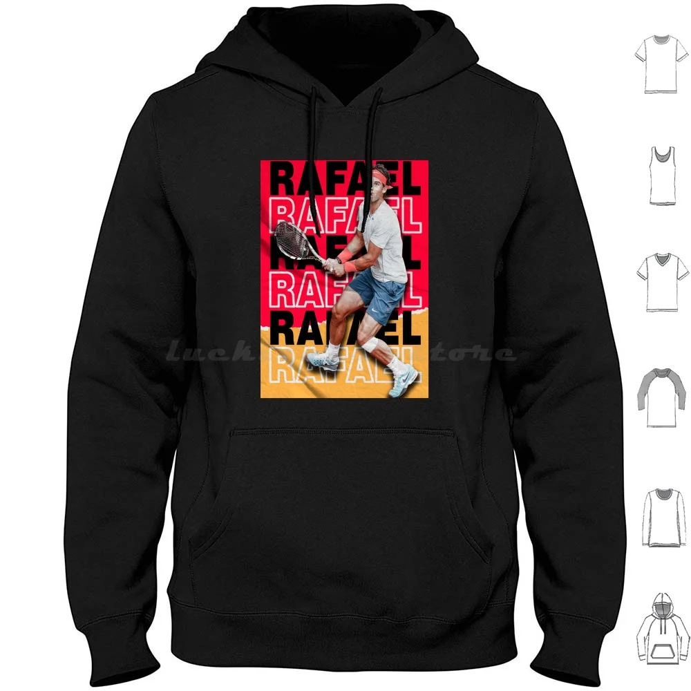 Rafael Nadal Photography Hoodies Long Sleeve Rafa Logo