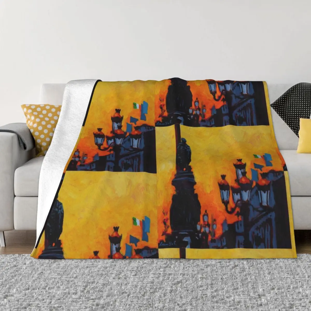 O'Connell Lamps (Dublin, Ireland) Throw Blanket Thermal cosplay anime sofa bed Blankets