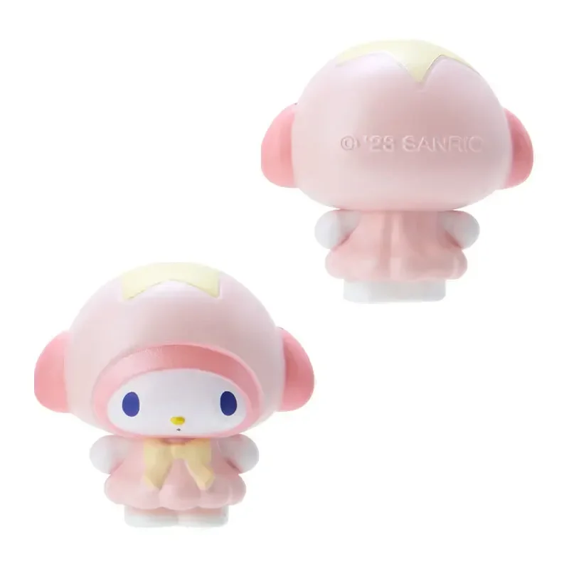 Kotak buta Mini karakter Sanrio seri putri duyung figur Anime liontin Cinnamoroll Merlot Kuromi boneka Guess tas hadiah mainan anak-anak