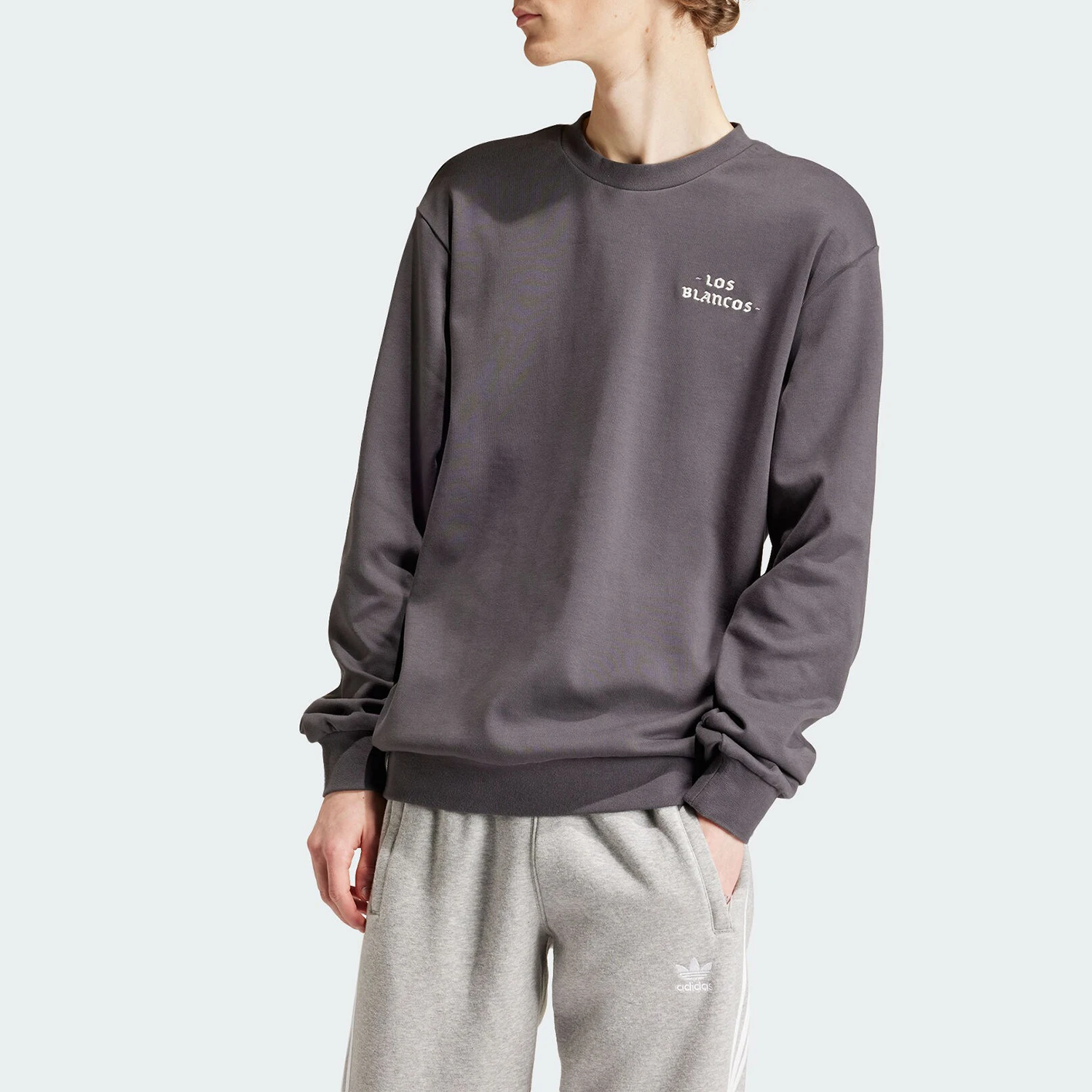 

Adidas genuine New Men's Round Neck Loose Casual Sport Hoodie IU2747