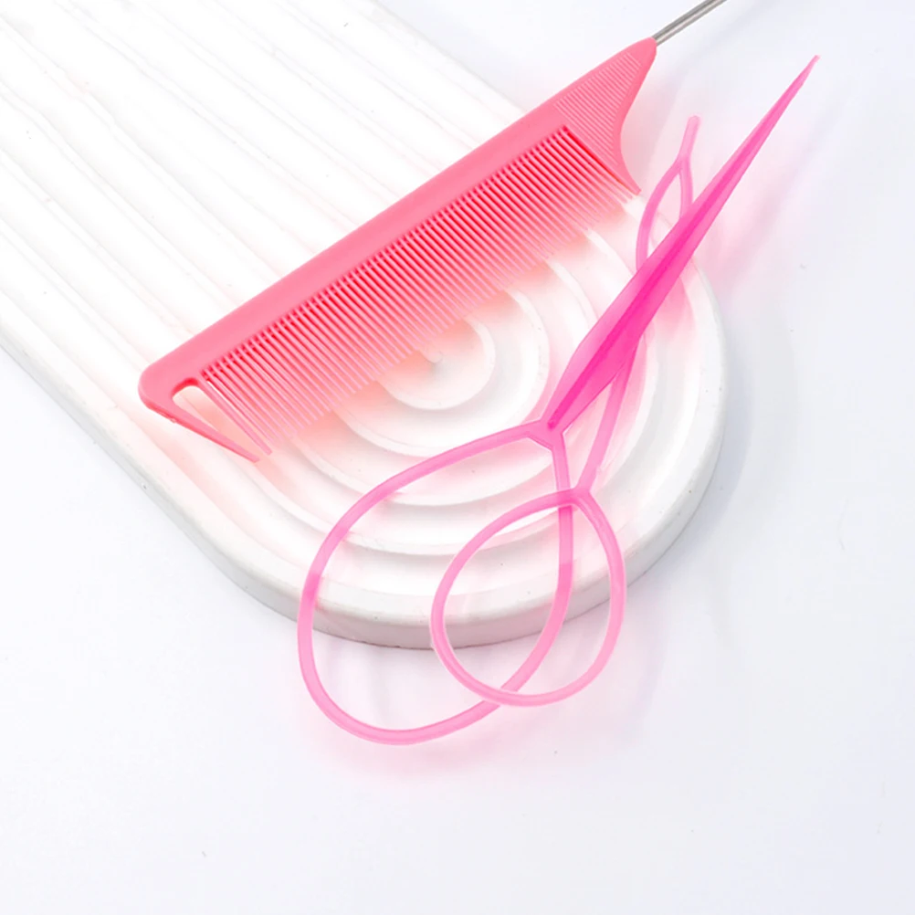 

4 set Hair Braiding Tools Comb Styling Accessories Women French Braid Durable -Resistant Simple Design for Styling