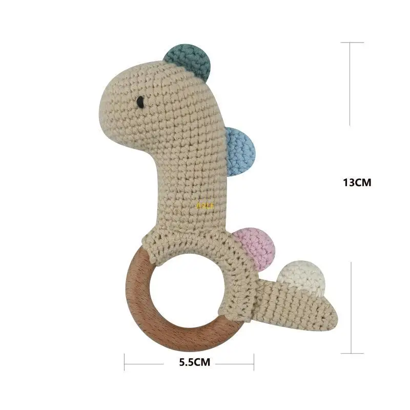 سوار الديناصورات الخشبي Teether Baby Produc