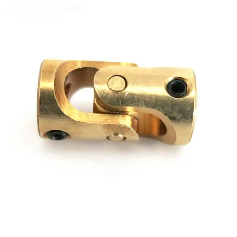 Brass Universal Joint Mini Coupling 3mm-3mm Threaded Hole Model Ship Coupler Gimbal
