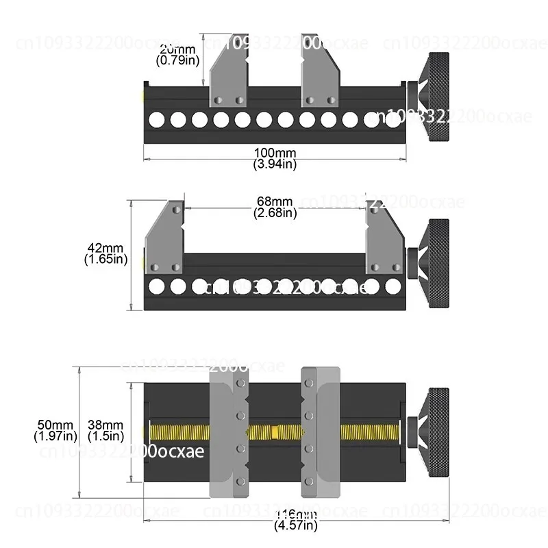 Precision Flat Pliers Mini Small Pliers Punching Fixing Fixture Self-centering Table Vise