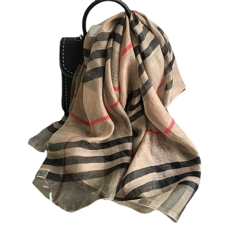 Hot Spring and Summer New Imitated Silk Scarf Women Luxury Design Square Scarf Outdoor Soft Small Headscarf Hijab Lady 180*90cm