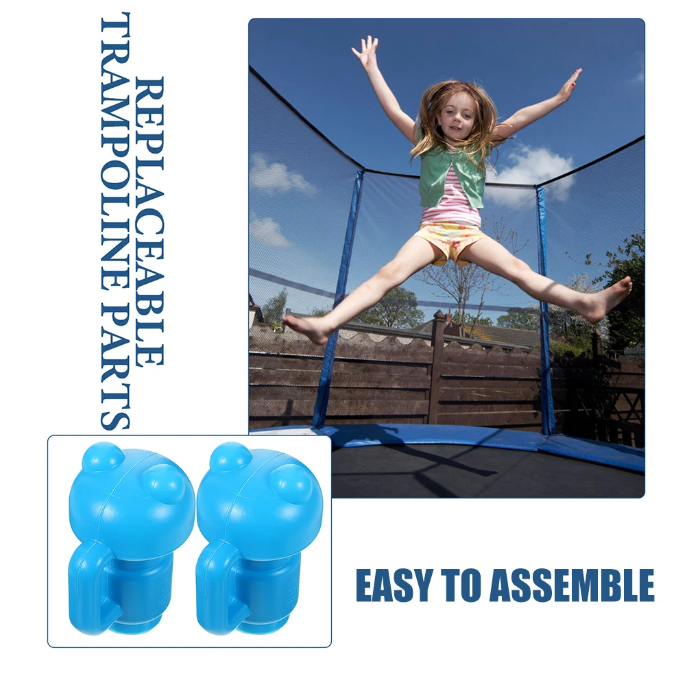 

Trampoline Parts Frog End Cover Tube Sleeve Protective Rod Caps Accessories Sky-blue Pp