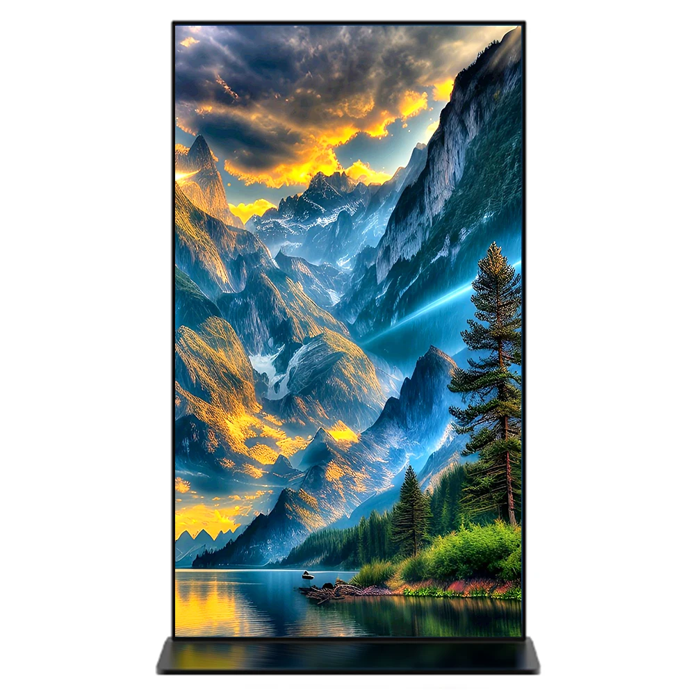 High Brightness 4K Android LCD Touch Screen Indoor 75 86 98 Inch Full Screen Digital Signage