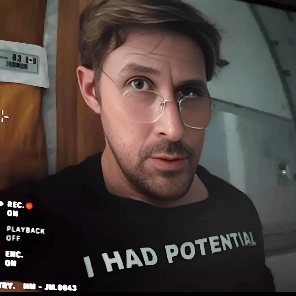 T-shirt pour homme de style Ryan Gosling du film Project Hail Mary 2026 - 100% coton, col rond, manches courtes, style Y2k, coupe ample, unisexe