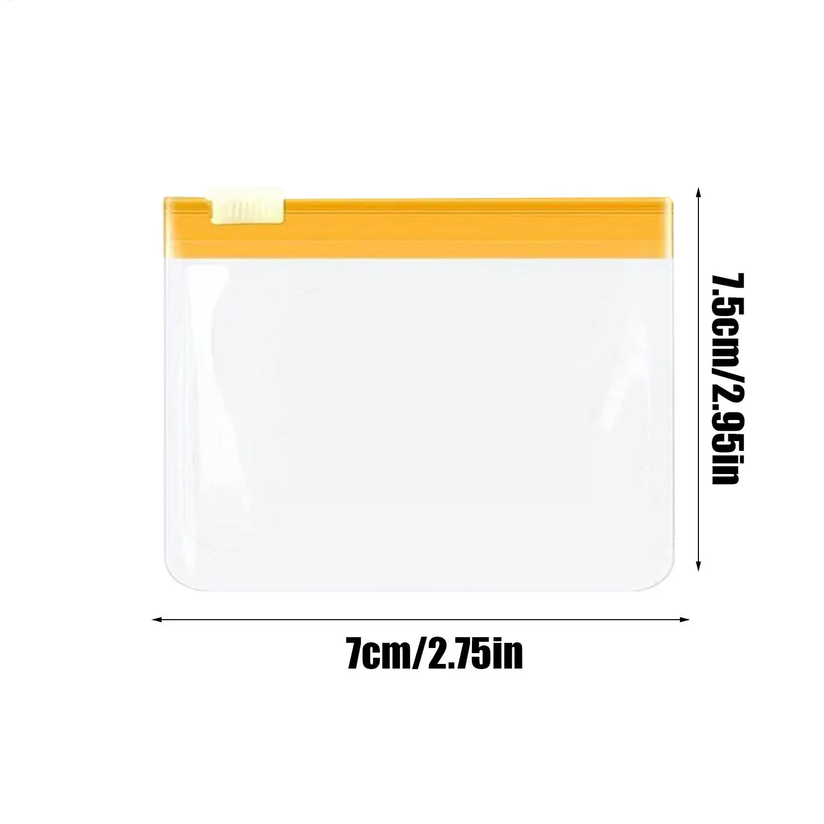 Storage Bags With Zipper 7 Pieces Travel Clear Holder Pouch With Resealable Zip Waterproof Sealing Bags For Home Kitchen Pantry view 6