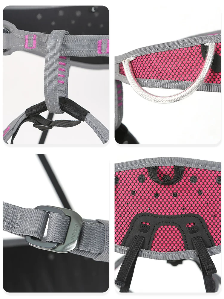 Xinda تسلق الصخور نصف الجسم تسخير في الهواء الطلق ضوء الإنحدار تنافسية الجدار خفيفة للغاية حزام مقعد مريح