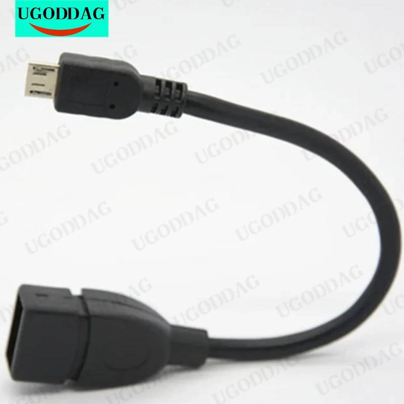 Micro usb macho para usb 2.0 fêmea otg cabo de dados conversor host cabo adaptador para o telefone móvel nexus xiaomi huawei sony mp4 mp5