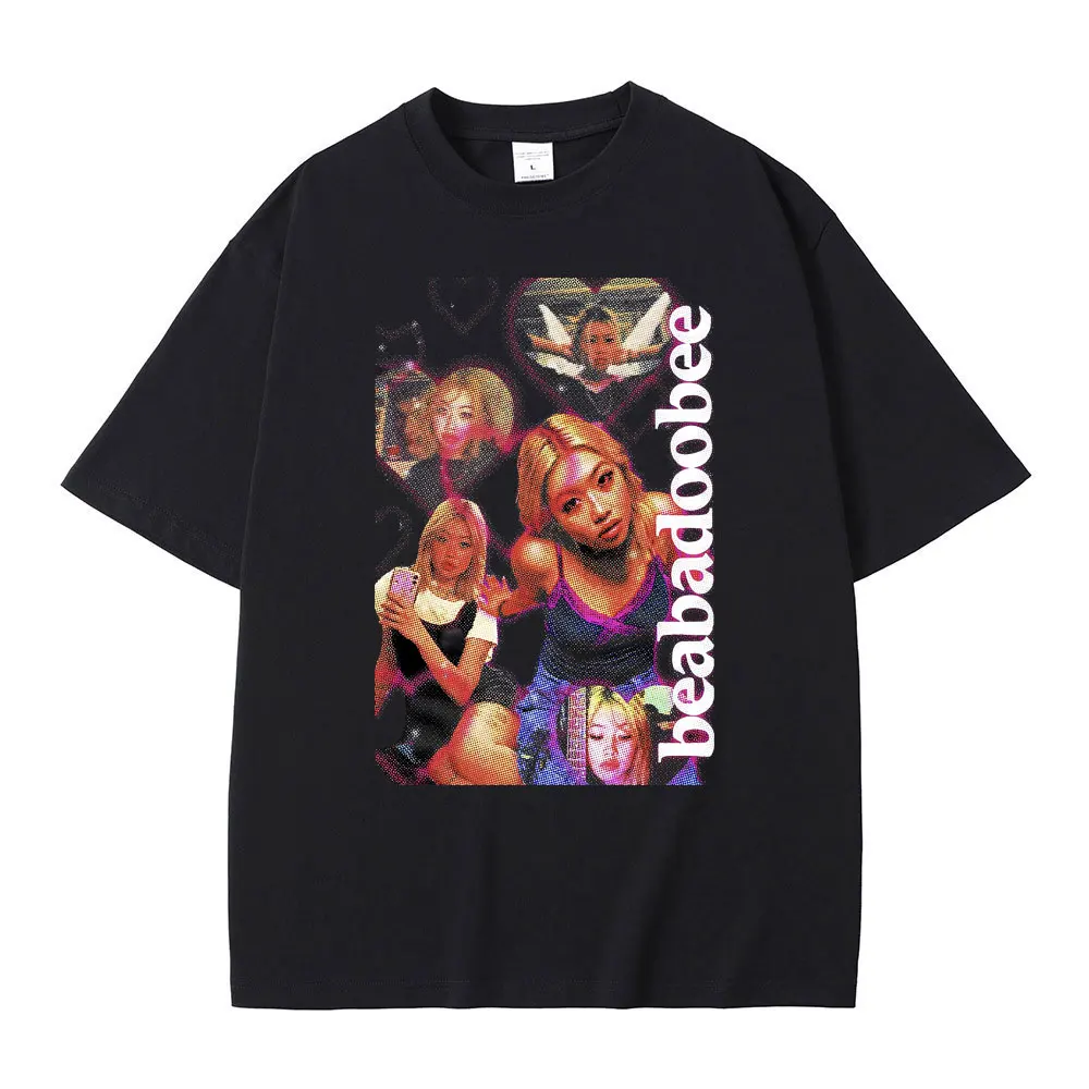 

Singer Beabadoobee Beatopia Graphic Print Tshirt Men Women Casual Cotton Oversized T-shirts Unisex Fashion Y2k Style T Shirts