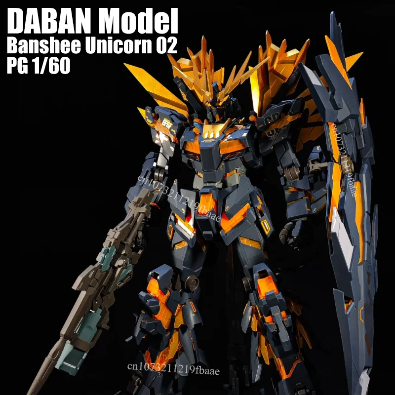 

В наличии модель DABAN Banshee PG 1/60 Единорог 02 RX-0 в сборе, комплект моделей, игрушки, фигурки героев, пластиковая модель робота, подарки