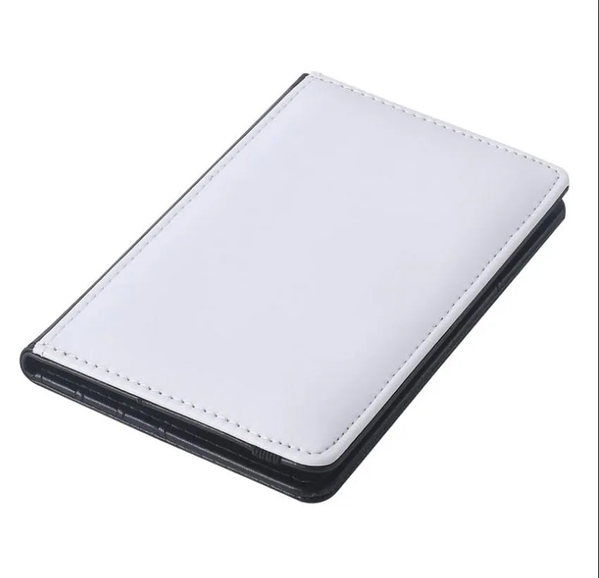 5pcs Passport Cover Sublimation DIY White Single Sided Blank Multifunctional Card Holder