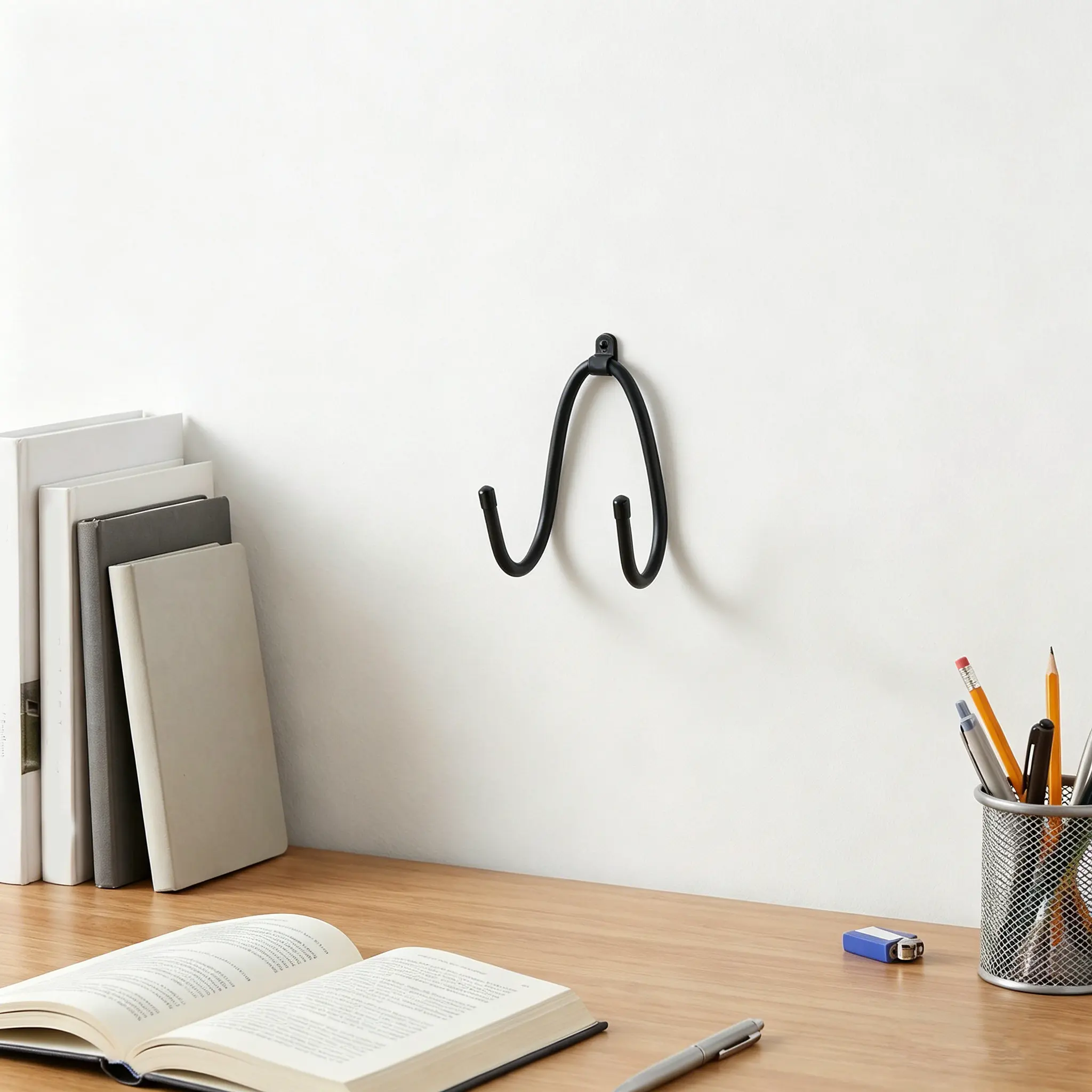 8Pcs Keyboard Mouse Wall Mount Holder Space Saving Organizer Rack for Office Home Gaming Workspace Desk Storage Shelf