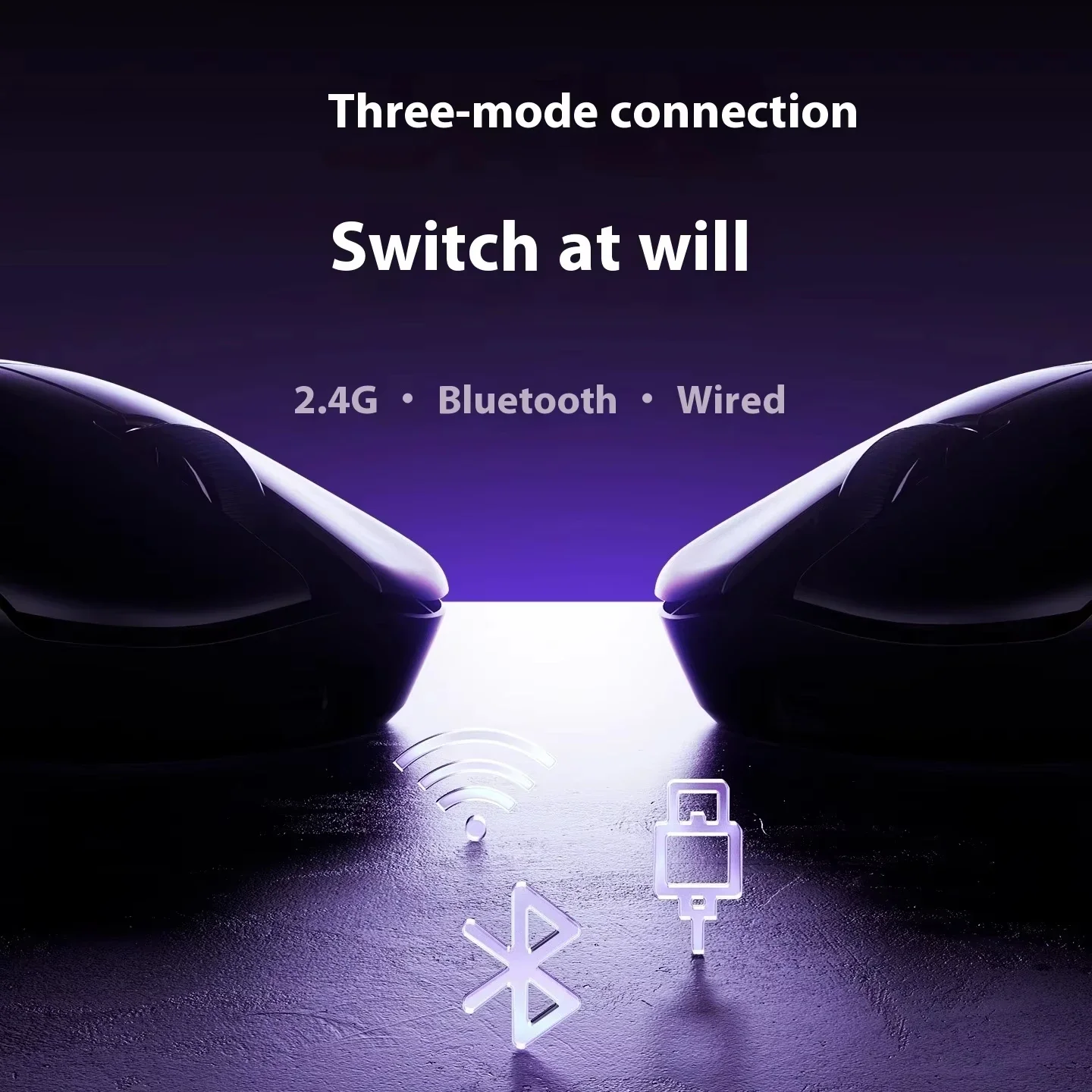 ATK Blazing Sky U2 V2 39g Ultralight Gaming Mouse PAW3950 8K Polling Rate Tri Mode Wireless Ergonomic FPS Esports PC Mice