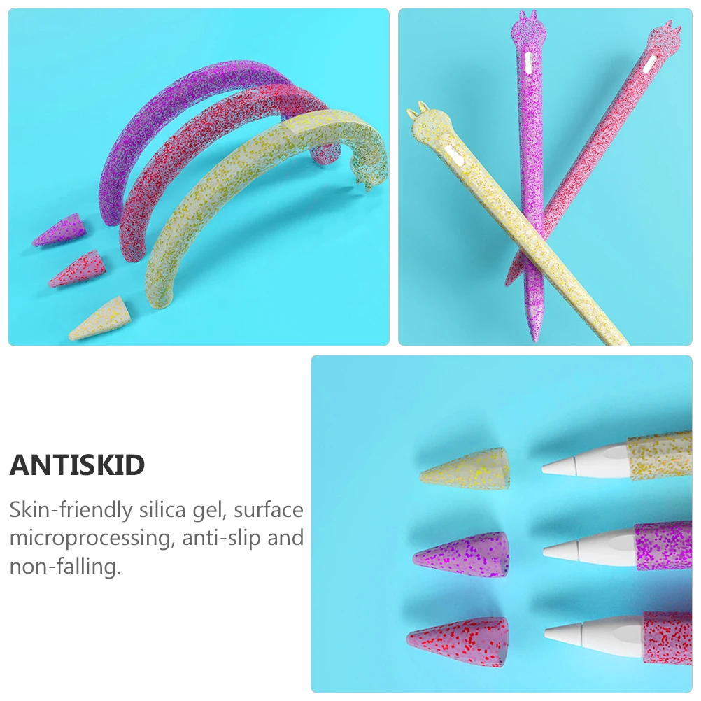 

Silicone Stylus Pen Cover Handwriting Touch Anti Shock Drop Protector Sleeve Carrot Compatible Tablet Stylist Writing Tool Case