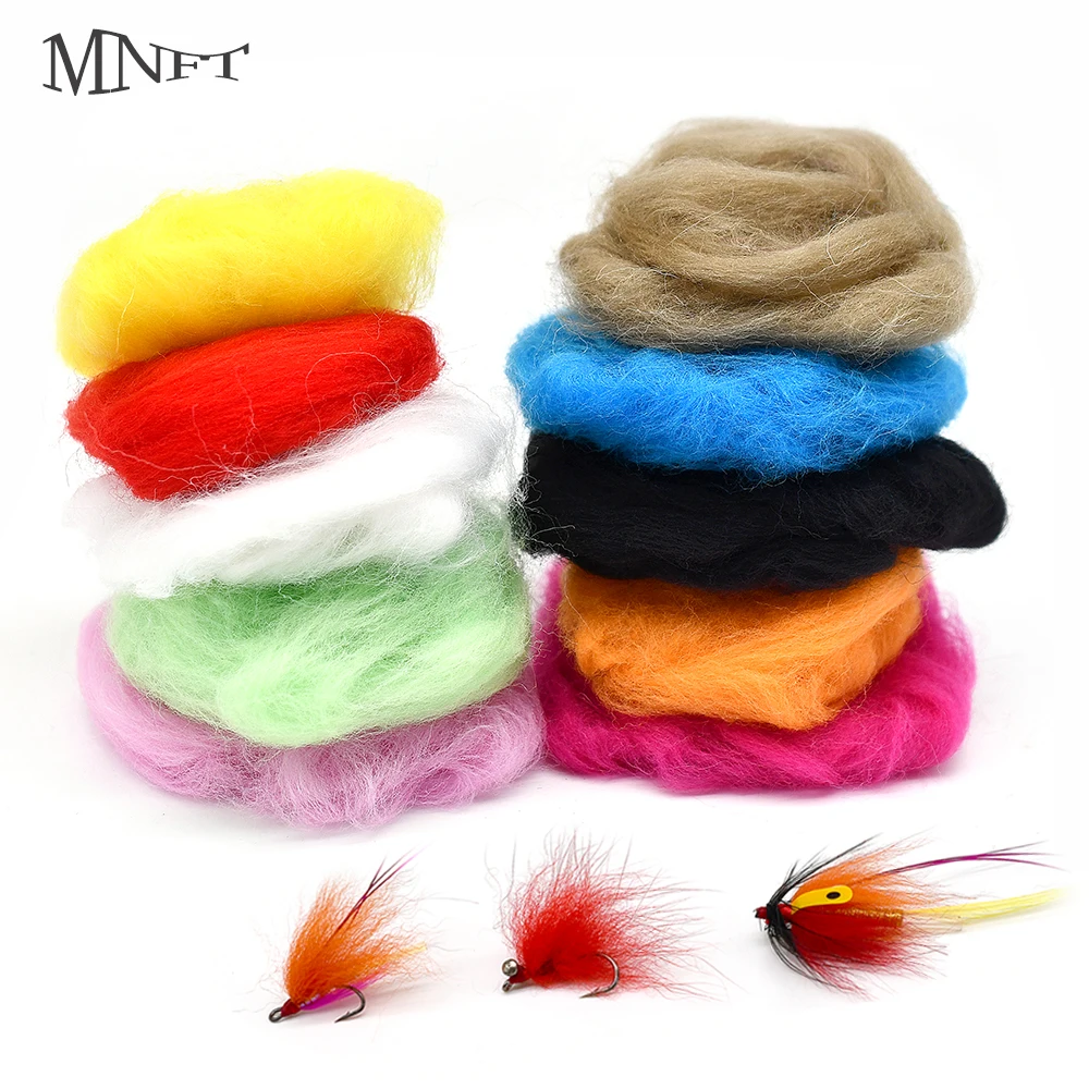 MNFT 2 Pack Of Yarn Fiber Binding Hook Material, Material For Making Fly Fishing Biomimetic Bait