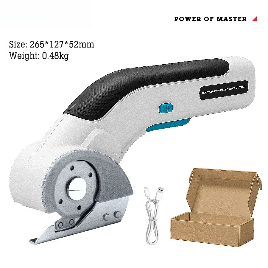 

Electric Scissors Fast Lithium Battery Scissors, Cut Cloth and Cut Cardboard Convenient Electric Round Knife Cutting Machine