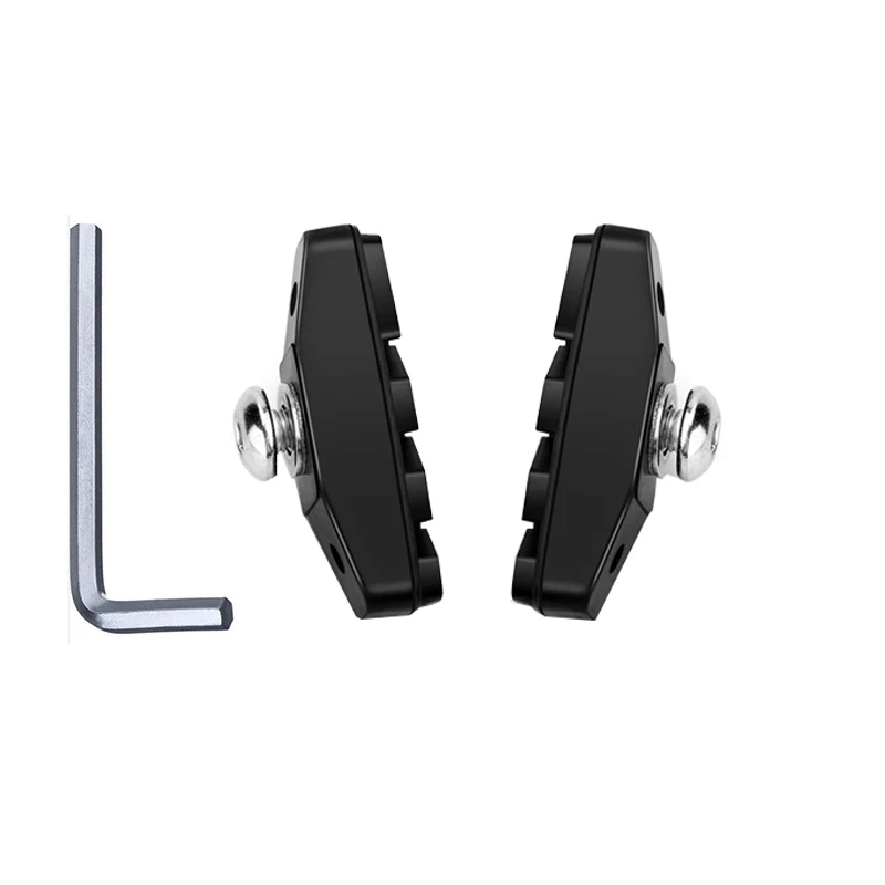 1/2 Paar Premium-Fahrradbremsbeläge, professionelle Bremssattelbremsbeläge für Rennräder, Fahrradbremsblöcke von 50 mm, mit Schraubenschlüssel geliefert – Detail 9