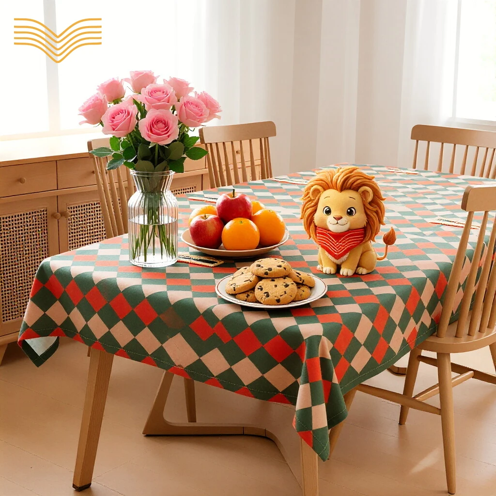 Decor Table Cloth For Dining Coffee Table Home Party Decoration aterproof Oilproof Heat Resistant Rectangle Tablecloth TPU