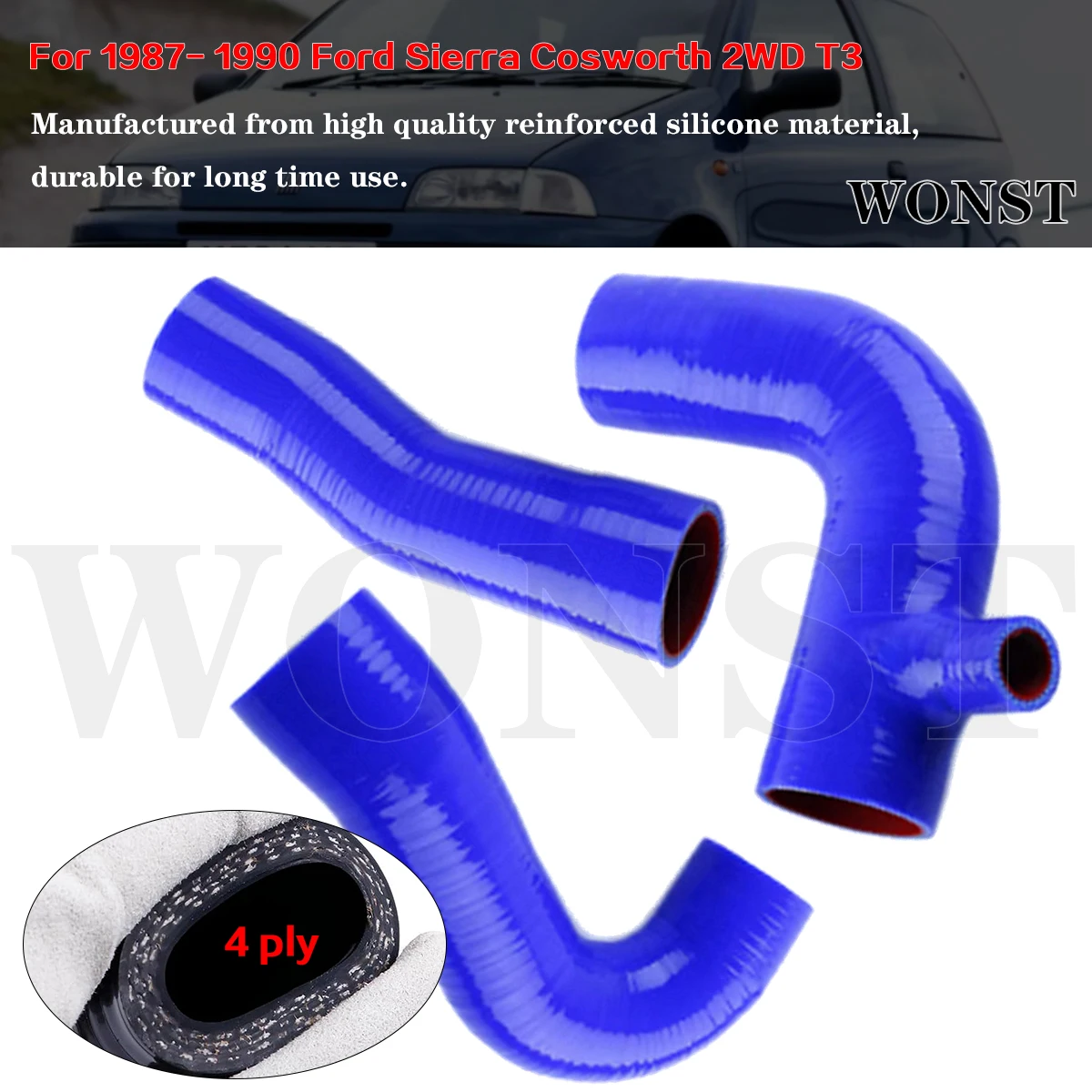 3Pcs 4Ply For 1987-… - image