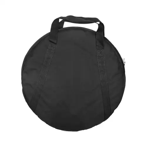 Imagen 2 del producto Bolsa para platillos de tela Oxford 600D de 41 pulgadas, bolso de algodón resistente al agua y grueso, funda protectora para instrumentos de percusión, color negro