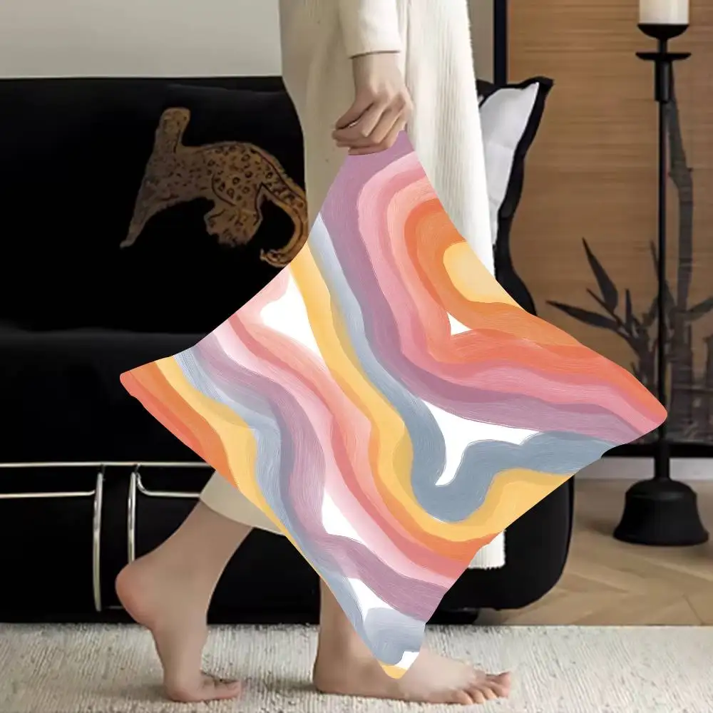 

Waves Pillow Cover For Bedroom Room And Living Room Sofa Decorative Cushion Cover