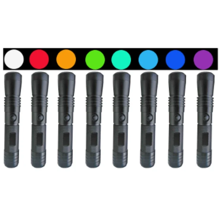 

Evidence Detection Lamp Forensic Light Kits with Multi Colors Portable Forensics Equipment LED Security Torch