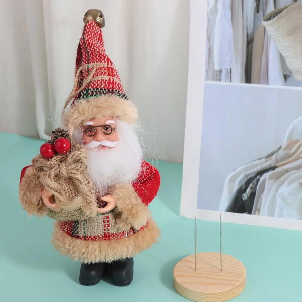 

Handicraft Wooden Crochet Doll Base Round Stand Display Rack Show Holder Display Support Display Base Doll Display